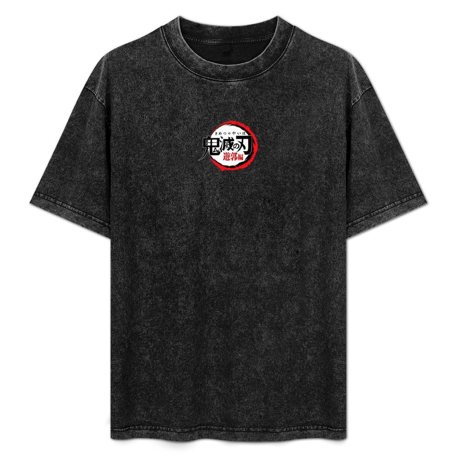 Demon Slayer All‑Characters Double‑Sided Print Vintage Washed T‑Shirt