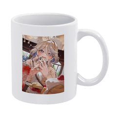 Genshin Impact Furina Cafe Casual Scene Ceramic Coffee Mug