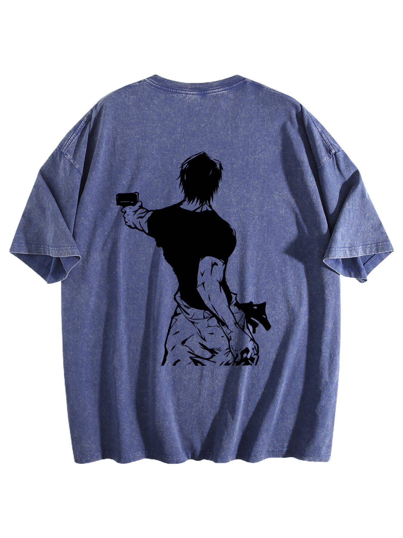 Jujutsu Kaisen Double‑Sided Print Vintage Washed Anime T‑Shirt