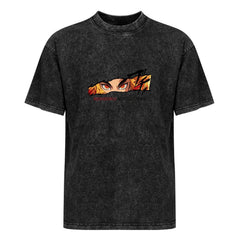 Demon Slayer Rengoku Eyes Detail Oversized Washed Men Tee