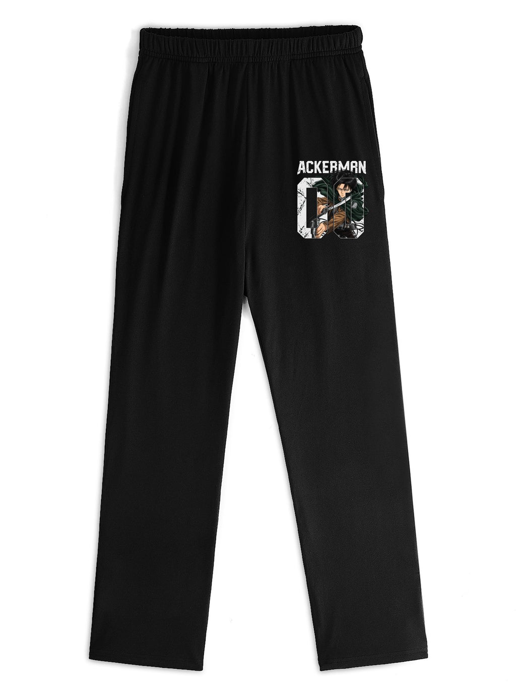 Attack On Titan Mikasa Character‑Print Straight‑Leg Casual Sweatpants