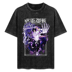 Jujutsu Kaisen Megumi Fushiguro Purple Jujutsu Oversized Unisex Tee