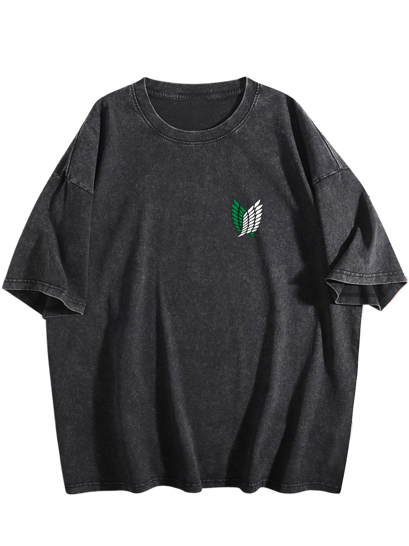 Attack On Titan Levi Double‑Sided Print Vintage Washed T‑Shirt