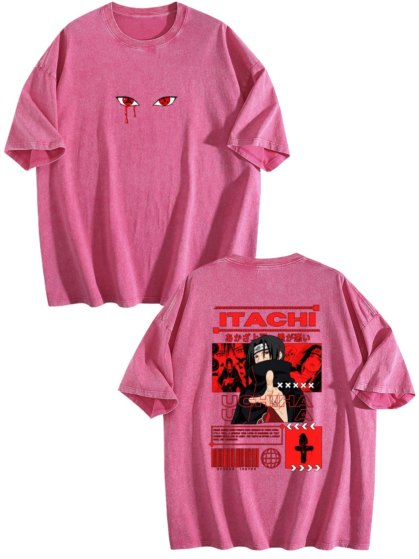 Naruto Itachi Uchiha Vintage Anime Street Tee
