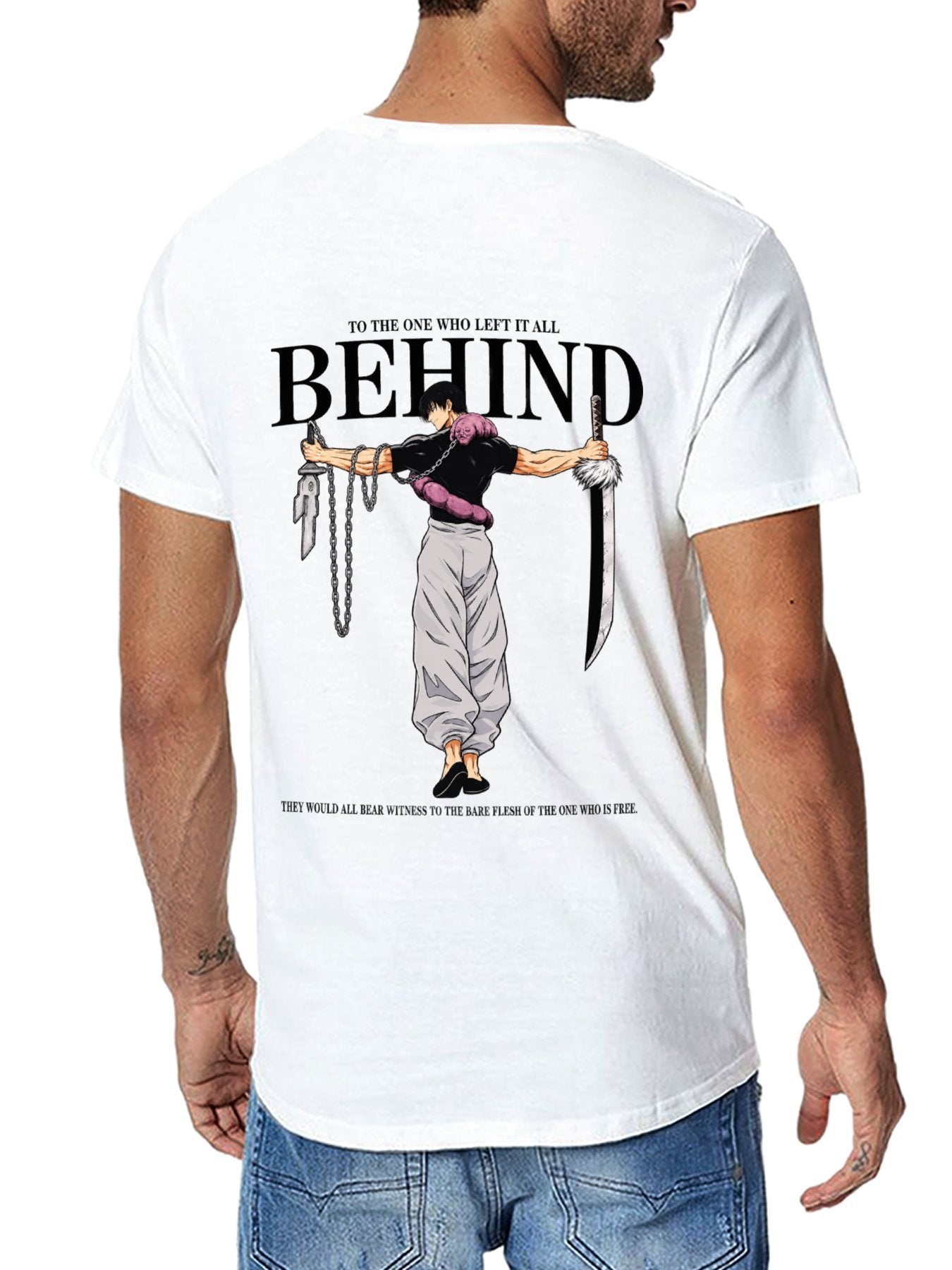 Jujutsu Kaisen Fushiguro Toji Double‑Sided Graphic Anime T‑Shirt