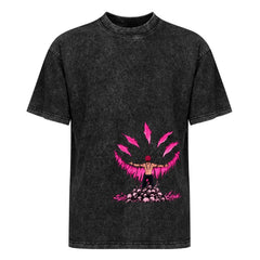 Jujutsu Kaisen Mahito Pink Energy Washed Graphic Men Tee