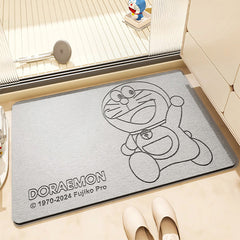 Genuine Doraemon Hard Diatom Mud Floor Mats Household Bathroom Non-Slip Mats Environmentally Friendly Strong Water-Absorbent Quick-Drying Foot Mats Ip Model
