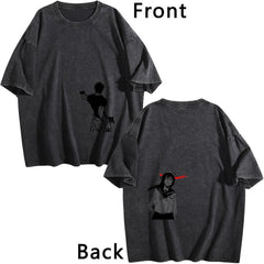 Jujutsu Kaisen Dual‑Side Washed Silhouette Graphic Men Tee