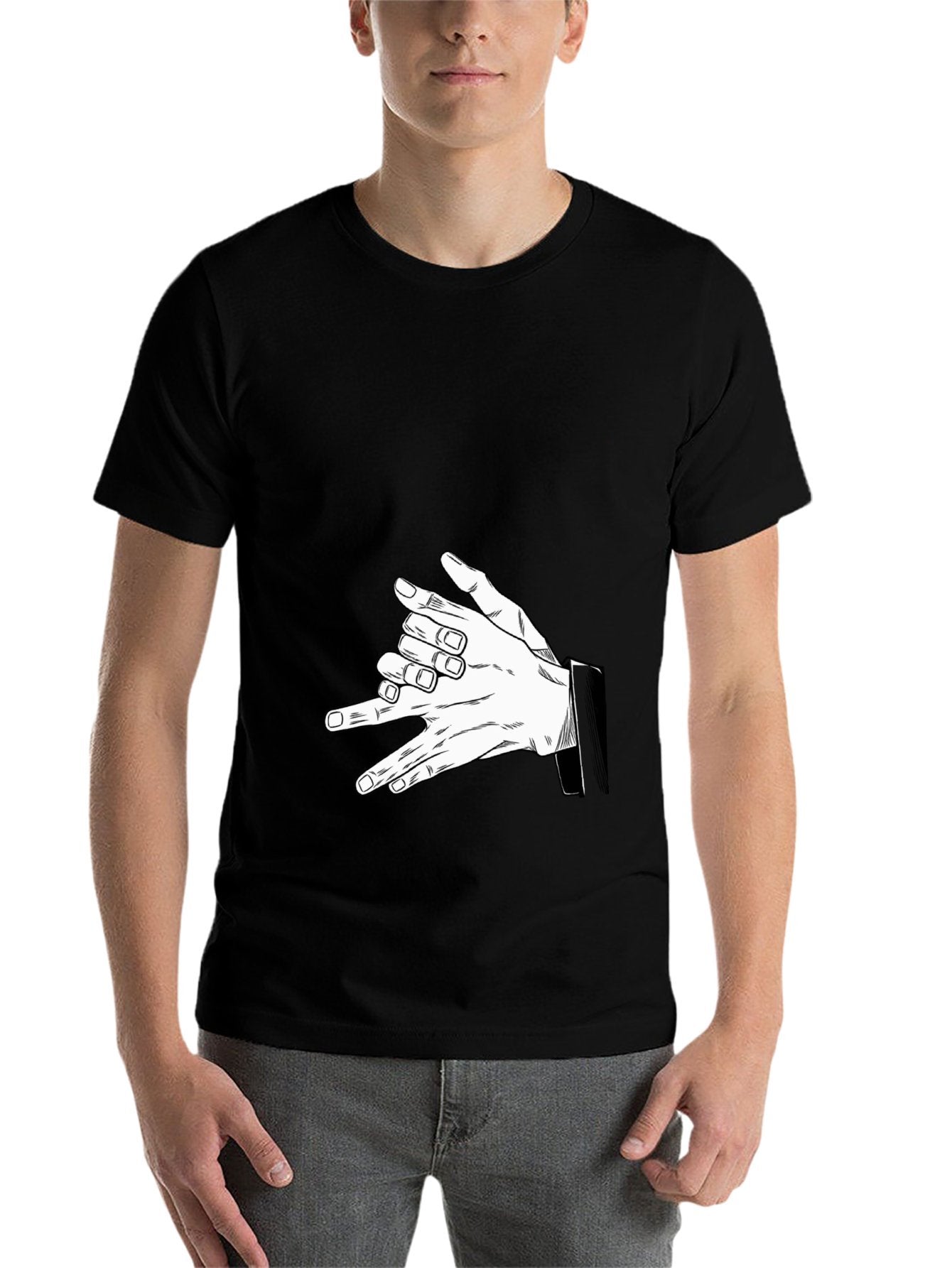 Jujutsu Kaisen Gojo Satoru Unlimited Void Hand‑Sign Anime T‑Shirt
