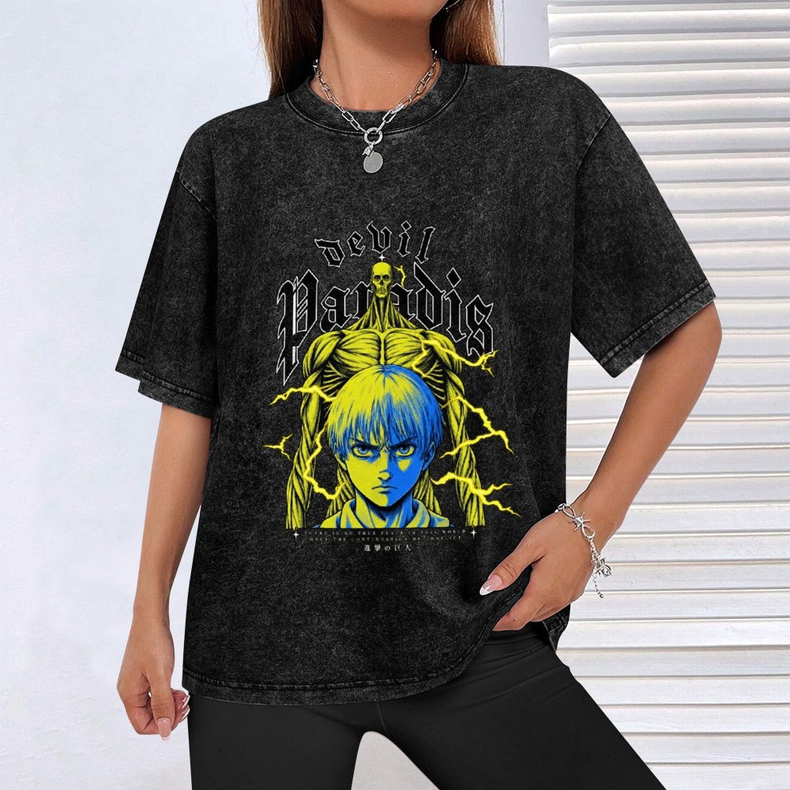 Attack On Titan Armin Colossal Titan Oversized Washed Men Tee