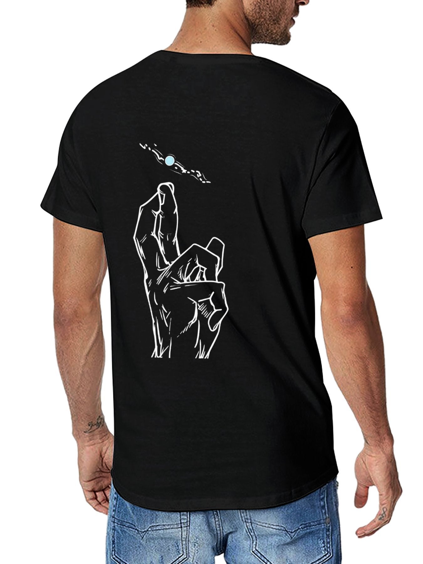 Jujutsu Kaisen Double‑Sided Minimal Graphic Anime T‑Shirt