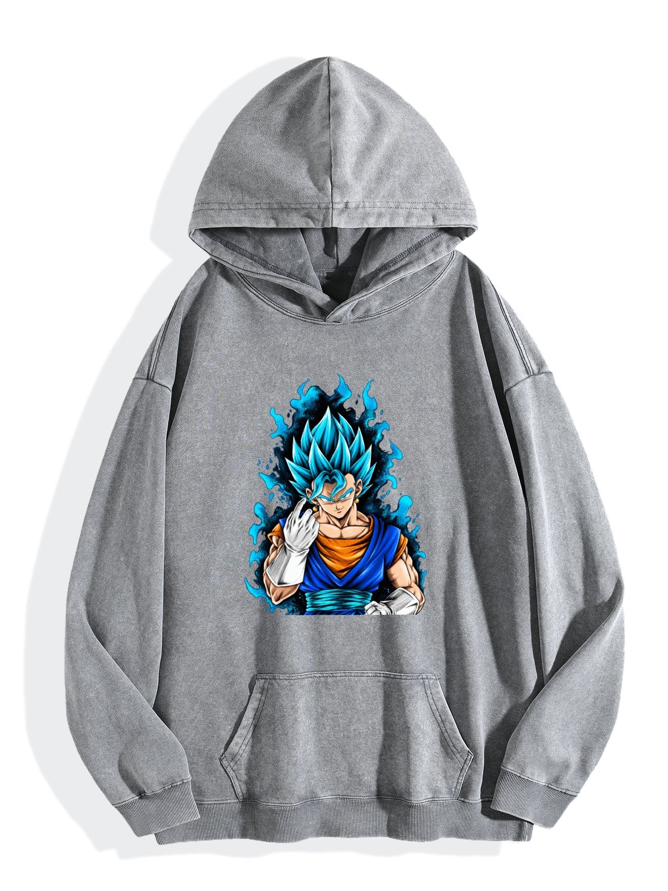 Dragon Ball Super Saiyan Blue Vegito Vintage Wash Hoodie