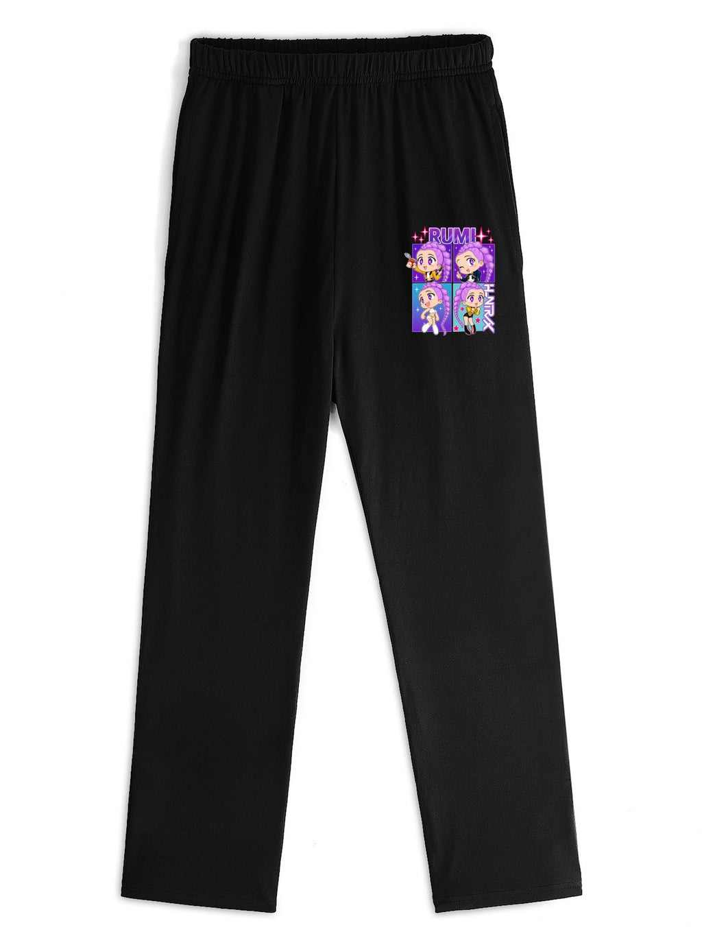Pop Huntress Squad Colorful Character Straight‑Leg Lounge Sweatpants