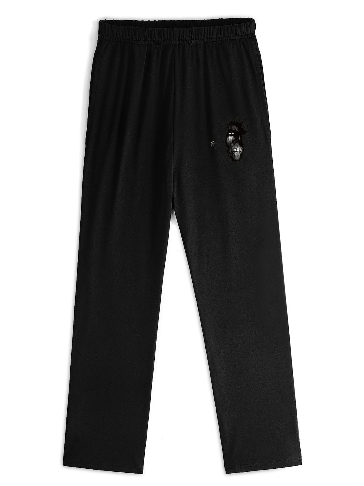 Attack On Titan Character Mini‑Print Straight‑Leg Sweatpants
