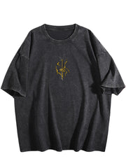 Demon Slayer Zenitsu Vintage‑Washed Double‑Sided Anime T‑Shirt