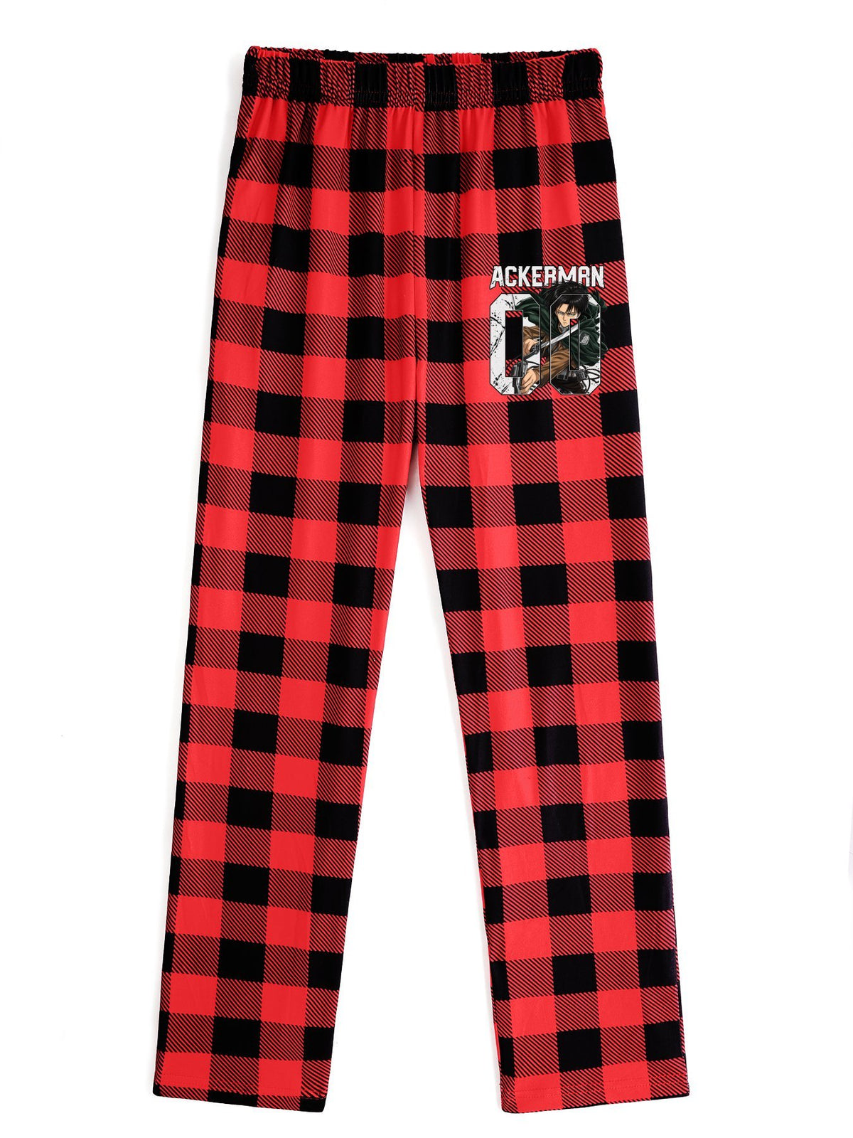 Attack On Titan Mikasa Character‑Print Straight‑Leg Casual Sweatpants