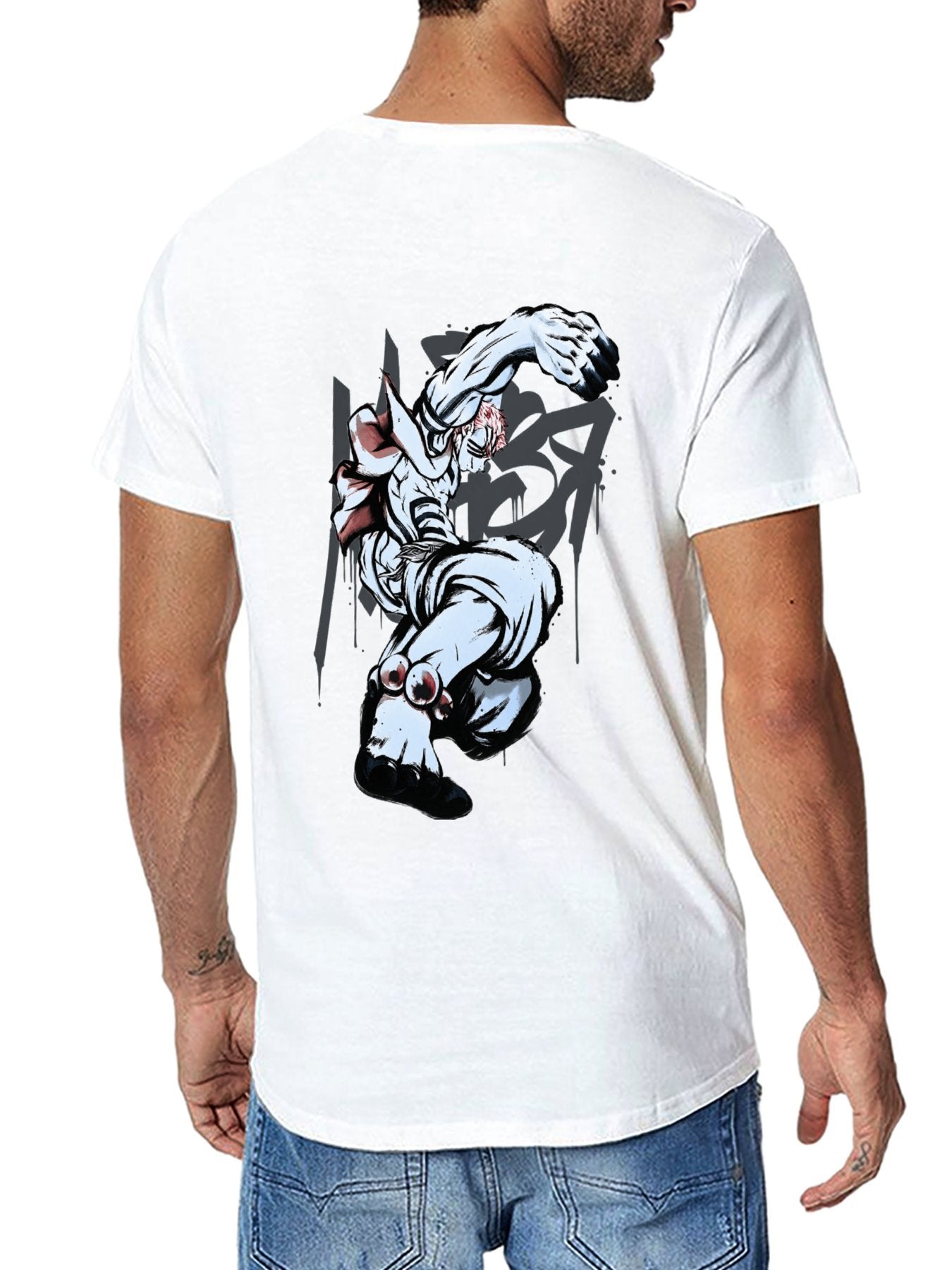 Demon Slayer Akaza Double‑Sided Graphic Anime T‑Shirt