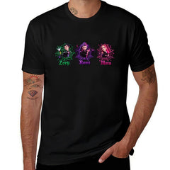 Kpop Demon Hunters Trio Character Burst Graphic Men Tee