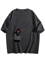Jujutsu Kaisen Dual‑Side Washed Silhouette Graphic Men Tee