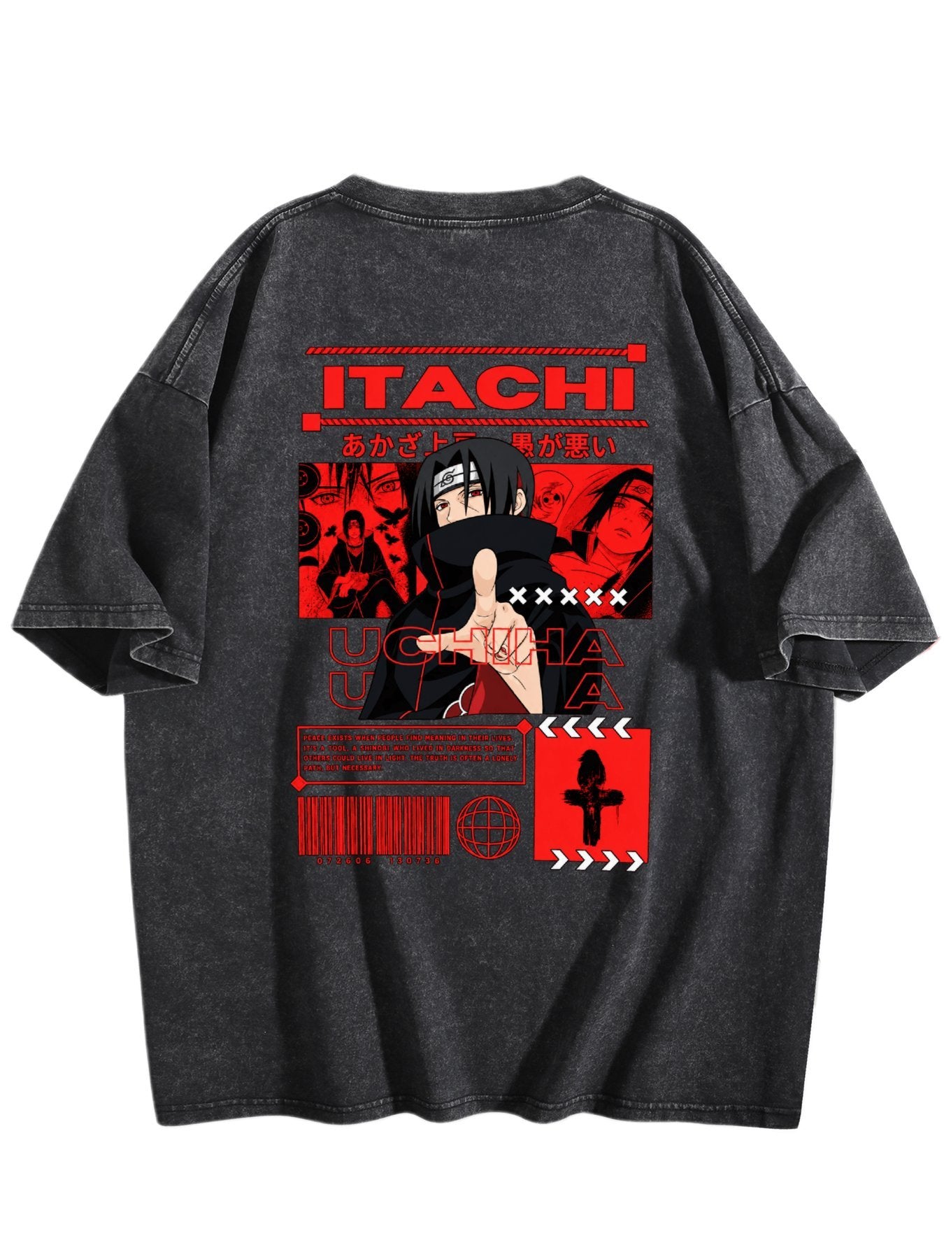 Naruto Itachi Uchiha Vintage Anime Street Tee
