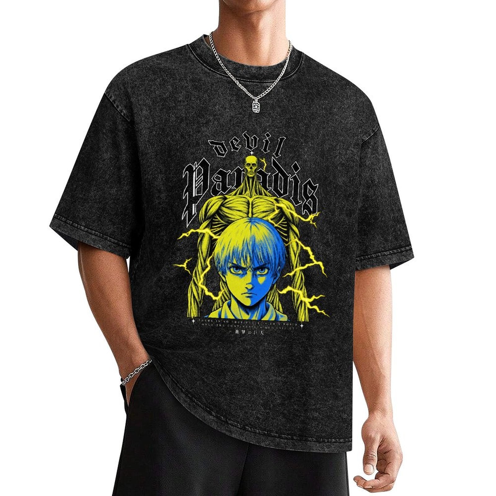 Attack On Titan Armin Colossal Titan Oversized Washed Men Tee
