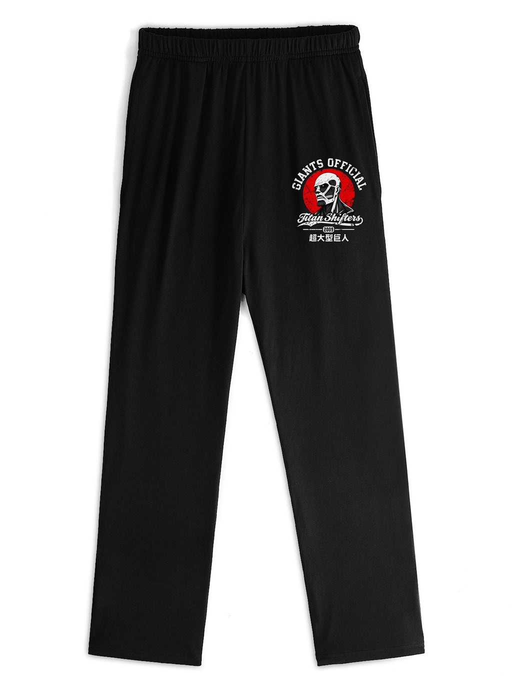 Attack On Titan Vintage Badge Straight‑Leg Sweatpants