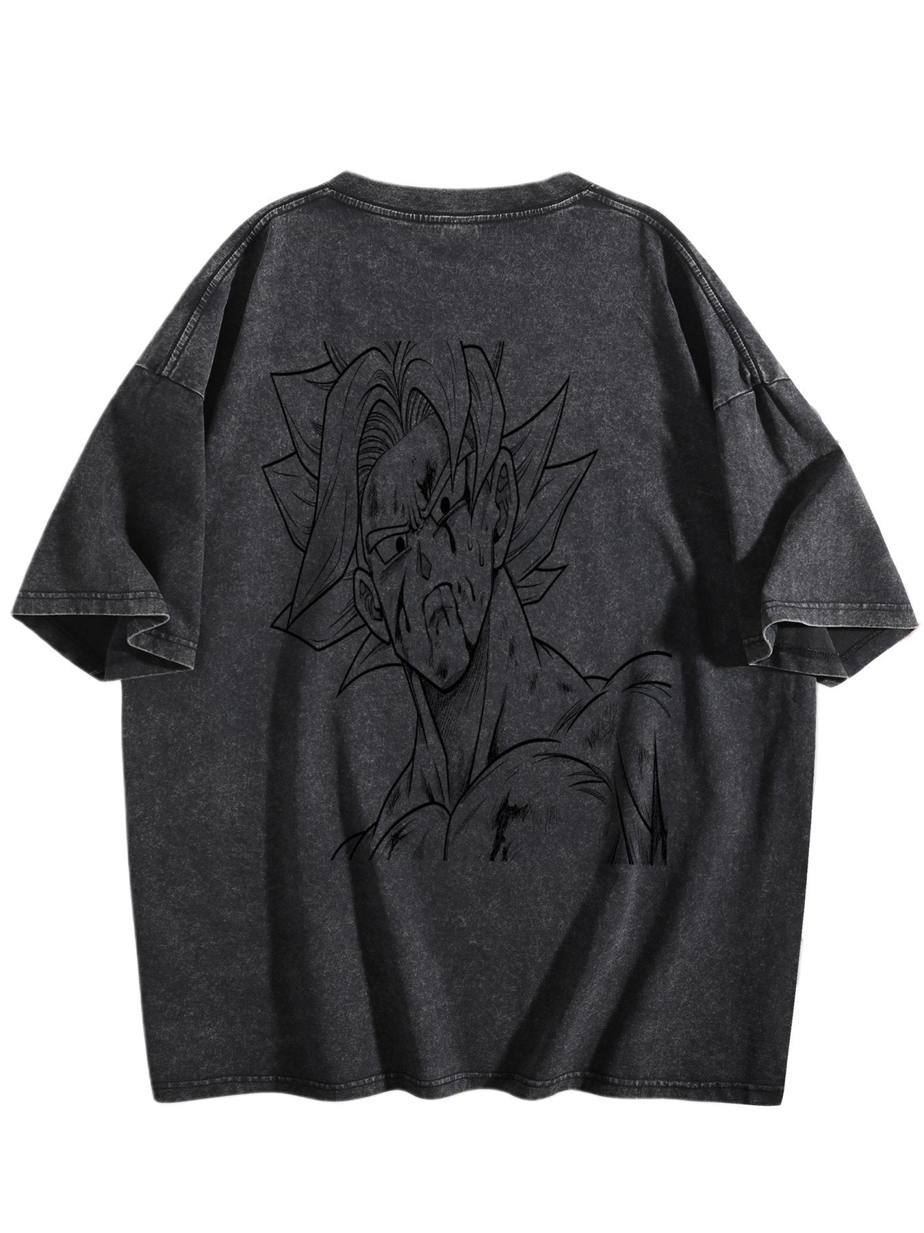 Dragon Ball Frieza Printed Washed Short‑Sleeve T‑Shirt